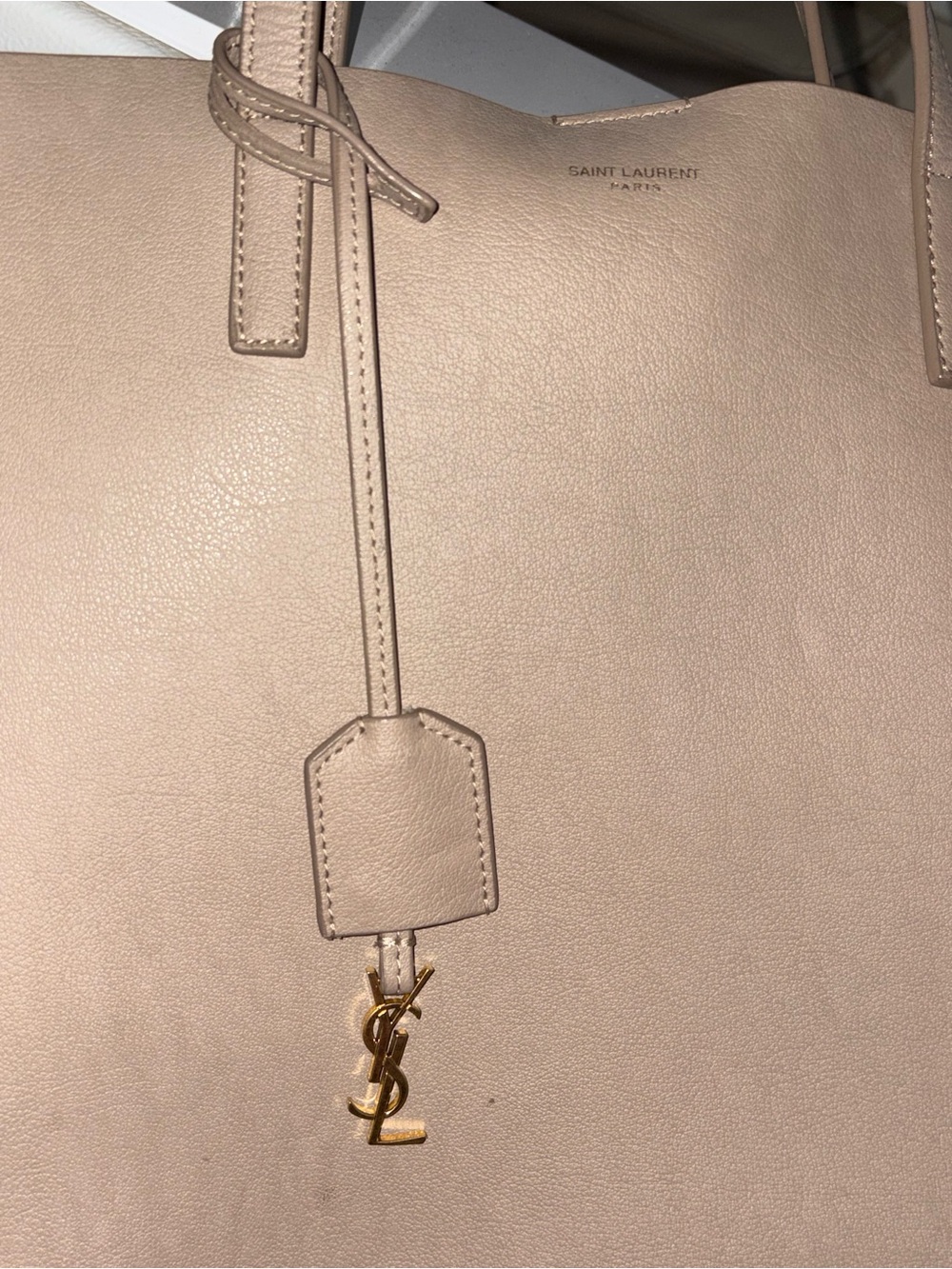 Saint Laurent YSL Shopping Leather Tote beige medium - Picture 4 of 13